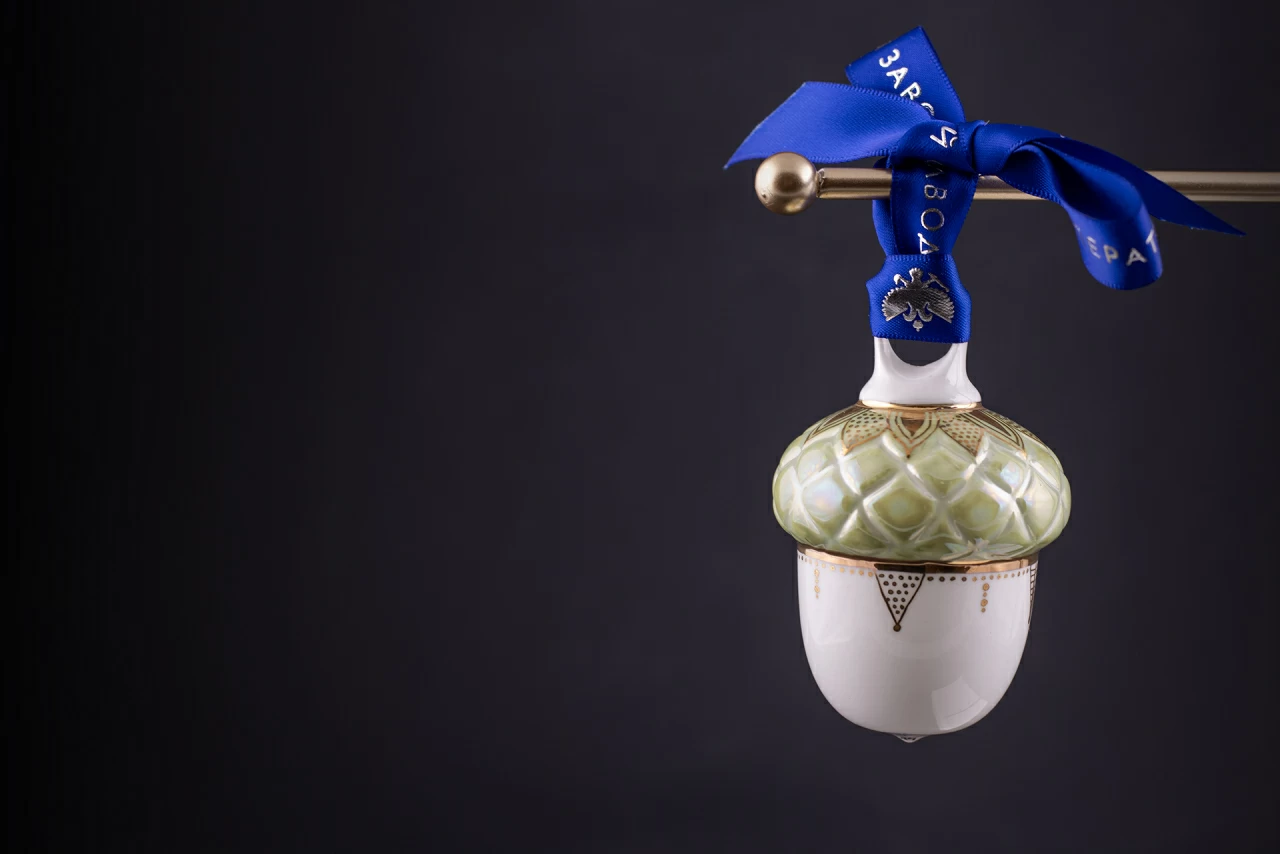 Елочная игрушка Желудь Салатовый, арт 60.21184.00.1, 