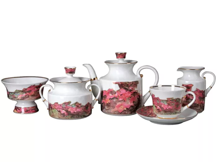 Сервиз чайный Банкетная Осень, 6 персон 16 предметов, арт. 81.24042.00.1, 