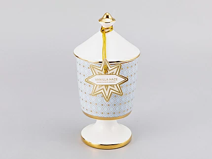 Подарочный Набор Свеча ароматическая рисунок Азур 2 аромат Ванильная дымка, арт. 81.30075.00.1