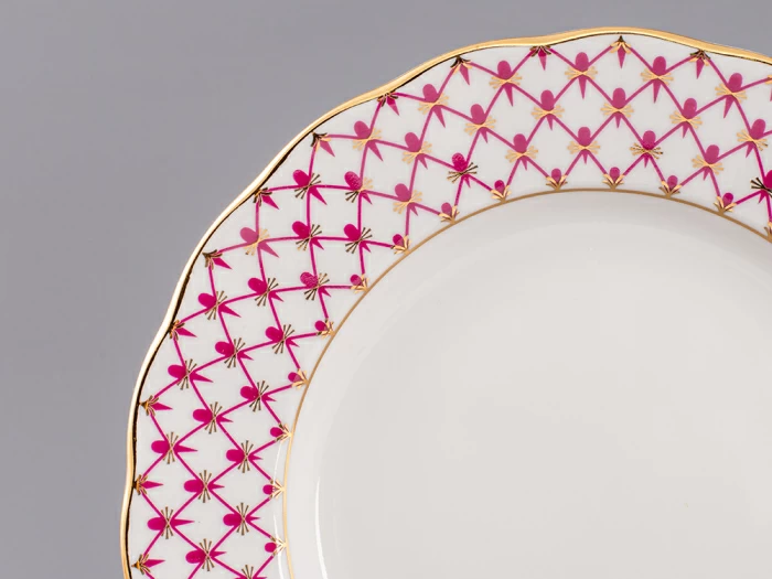 Трехпредметный комплект чайный форма Тюльпан рисунок Сетка-Блюз 2 арт. 81.24813.00.1, 