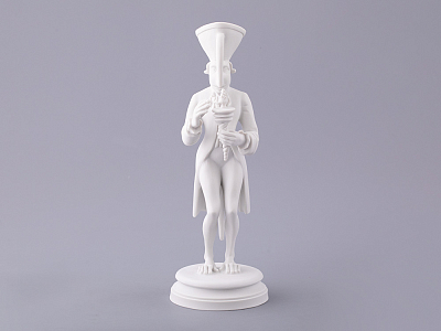 Скульптура в подарочной упаковке, форма Карнавал 2, рисунок Белый, арт. 81.33714.00.1