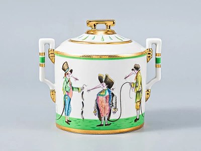 Сервиз чайный форма Гербовая рисунок Крысята-воришки, 2 персоны 7 предметов, арт. 81.16587.00.1 Сервиз чайный форма Гербовая рисунок Крысята-воришки, 2 персоны 7 предметов, арт. 81.16587.00.1