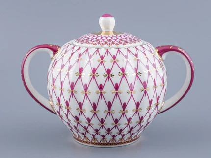 Сахарница форма Тюльпан рисунок Сетка-Блюз арт. 80.86208.00.1 Сахарница форма Тюльпан рисунок Сетка-Блюз арт. 80.86208.00.1