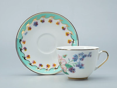 Сервиз чайный форма Весенняя 2 рисунок Улыбка флоры,  6 персон 20 предметов, арт. 81.30750.00.1