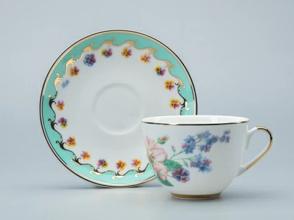 Сервиз чайный форма Весенняя 2 рисунок Улыбка флоры,  6 персон 20 предметов, арт. 81.30750.00.1, 