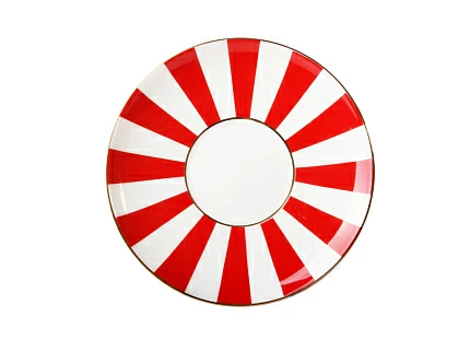 Чашка с блюдцем кофейная 180 мл форма Ландыш рисунок Да и нет (красный) арт. 81.15701.00.1