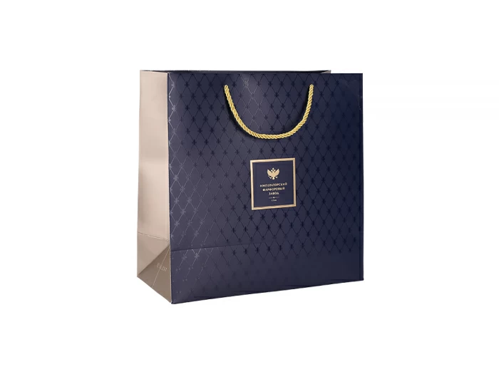 Подарочный пакет малый 300х140х300 мм Синий арт. 14.20024.01, 