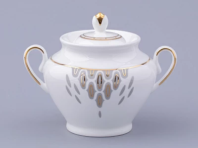 Сервиз чайный на 6 персон 14 предметов форма Весенняя 2 рисунок Саламандра Грей, арт. 81.31630.00.1