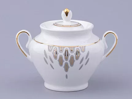 Сервиз чайный на 6 персон 14 предметов форма Весенняя 2 рисунок Саламандра Грей, арт. 81.31630.00.1