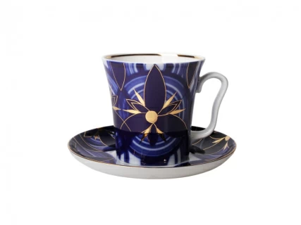 Бокал с блюдцем 360 мл форма Ленинградский рисунок Вертолет арт. 81.10494.00.1, 