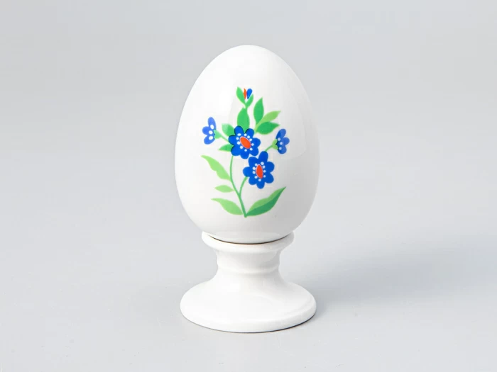 Яйцо пасхальное на подставке форма Нева рисунок Первоцветы, арт. 80.98854.00.1, 