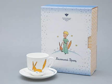 Подарочный набор форма Ландыш рисунок Маленький Принц  и Лис арт. 81.27753.00.1 Подарочный набор форма Ландыш рисунок Маленький Принц  и Лис арт. 81.27753.00.1