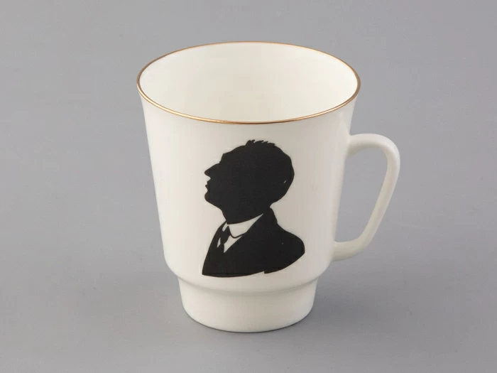 Чашка с блюдцем 165 мл форма Майская рисунок Русские писатели Блок, арт. 81.33298.00.1, 