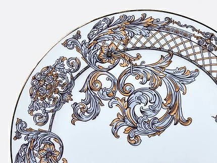 Блюдо круглое 300 мм в подарочной упаковке, форма Стандартная 2, рисунок Барокко, арт. 81.34919.00.1