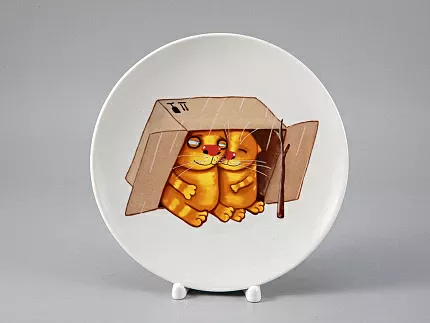 Подарочный набор дек. тарелка Эллипс Вася Ложкин. Рай в шалаше, арт. 81.29339.00.1