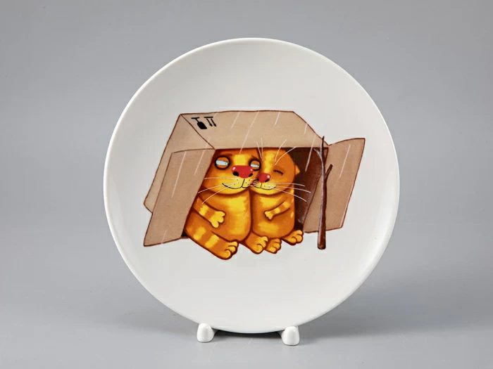 Подарочный набор дек. тарелка Эллипс Вася Ложкин. Рай в шалаше, арт. 81.29339.00.1, 