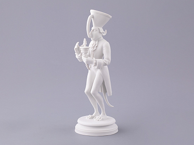 Скульптура в подарочной упаковке, форма Карнавал 2, рисунок Белый, арт. 81.33714.00.1