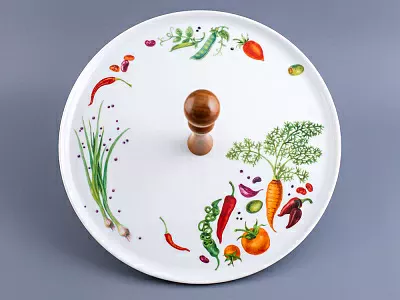 Блюдо для сыра 305 мм форма Richelieu рисунок Мамина дача, арт. 80.02158.00.1