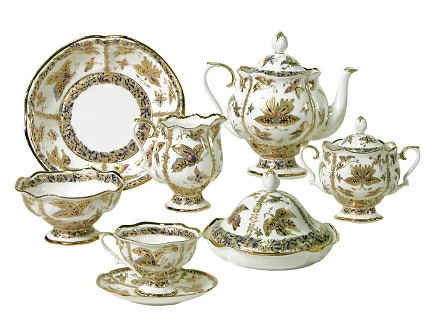 Сервиз чайный форма Наташа рисунок Фантастические бабочки 6 персон 30 предметов арт. 81.15141.00.1 Сервиз чайный форма Наташа рисунок Фантастические бабочки 6 персон 30 предметов арт. 81.15141.00.1