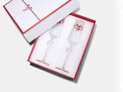 Набор из 2-х бокалов для шампанского 250 мл, в подарочной упаковке, рисунок Календа арт 14.11462.07, 