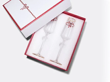 Набор из 2-х бокалов для шампанского 250 мл, в подарочной упаковке, рисунок Календа арт 14.11462.07