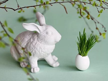 Скульптура Кролик домашний Лапушка арт. 82.43282.00.1