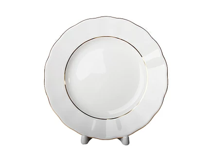 Тарелка мелкая 180 мм Тюльпан Белоснежка  арт.  80.06241.00.1