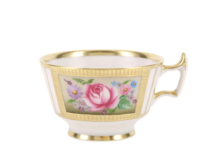 Чашка с блюдцем чайная 240 мл форма Александрия рисунок Воспоминание  арт. 81.17422.00.1,  Чашка с блюдцем чайная 240 мл форма Александрия рисунок Воспоминание  арт. 81.17422.00.1,