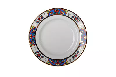 Трехпредметный комплект чайный 230 мл форма Весенняя рисунок Народные узоры арт. 81.18074.00.1