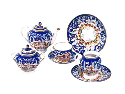 Сервиз чайный форма Весенняя рисунок Зимняя сказка, 6 персон 20 предметов арт. 81.20881.00.1 Сервиз чайный форма Весенняя рисунок Зимняя сказка, 6 персон 20 предметов арт. 81.20881.00.1