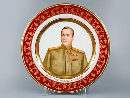 Декоративная тарелка 300 мм Маршал Жуков Г.К., форма Mazarin, арт 80.99481.00.1