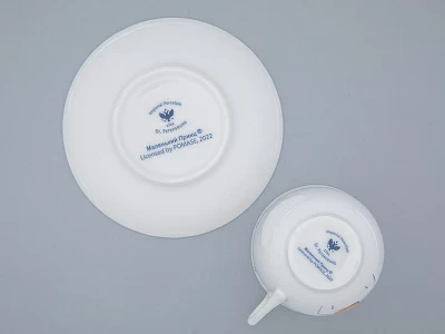 Подарочный набор Чашка с блюдцем, форма Ландыш рисунок Маленький Принц и Роза, арт. 81.27751.00.5