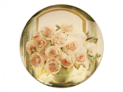 Блюдо декоративное 450 форма Круглая рисунок Розы арт. 80.52511.00.1, 