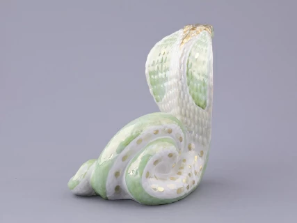 Скульптура форма Кобра в подарочной упаковке, большой размер, рисунок Зеленая кобра, арт. 81.32809.00.1, 