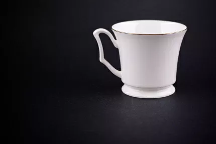 Чашка с блюдцем кофейная, рисунок Конфета Пингвин, форма Юлия, арт 61.21048.00.1