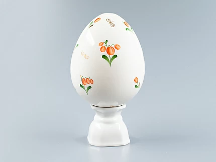 Яйцо пасхальное на подставке, рисунок Цветы, арт 80.91303.00.1 Яйцо пасхальное на подставке, рисунок Цветы, арт 80.91303.00.1