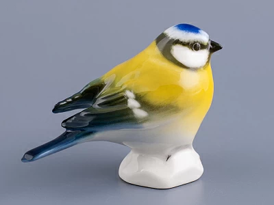 Скульптура форма Синица рисунок Лазоревка арт. 82.78548.00.1