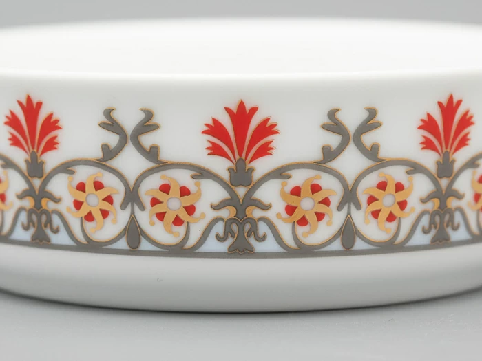 Туалетная коробочка в подарочной упаковке, форма Круглая, рисунок Мак восточный, арт 81.33191.00.1,  Туалетная коробочка в подарочной упаковке, форма Круглая, рисунок Мак восточный, арт 81.33191.00.1,