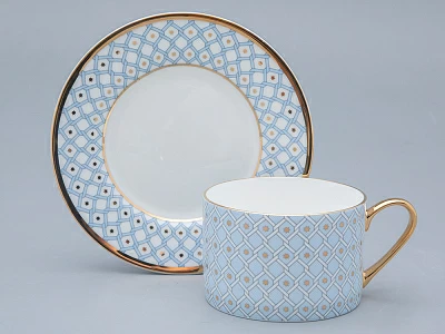 Чашка с блюдцем 250 мл форма Идиллия рисунок Азур 2 арт. 81.26829.00.1 Чашка с блюдцем 250 мл форма Идиллия рисунок Азур 2 арт. 81.26829.00.1