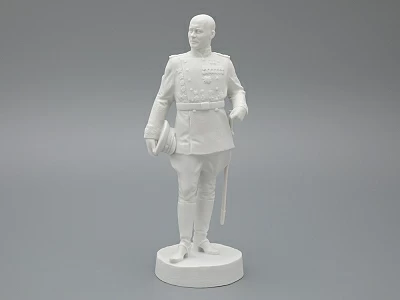 Скульптура Маршал Конев И.С., в подарочной упаковке, Белый бисквит, арт. 81.33454.00.1 Скульптура Маршал Конев И.С., в подарочной упаковке, Белый бисквит, арт. 81.33454.00.1