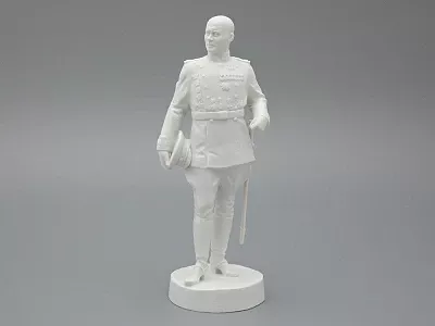 Скульптура Маршал Конев И.С., в подарочной упаковке, Белый бисквит, арт. 81.33454.00.1