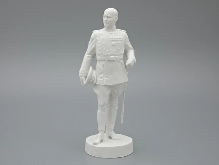 Скульптура Маршал Конев И.С., в подарочной упаковке, Белый бисквит, арт. 81.33454.00.1