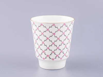 Чашка с блюдцем кофейная 165 мл форма форма Майская рисунок Розовая сетка арт. 81.13631.00.1