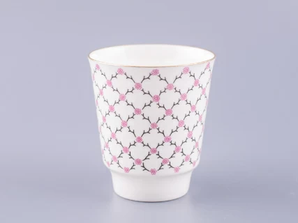 Чашка с блюдцем кофейная 165 мл форма форма Майская рисунок Розовая сетка арт. 81.13631.00.1, 