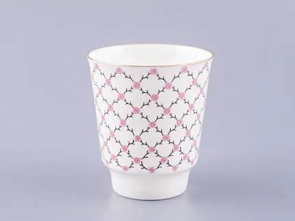 Чашка с блюдцем кофейная 165 мл форма форма Майская рисунок Розовая сетка арт. 81.13631.00.1