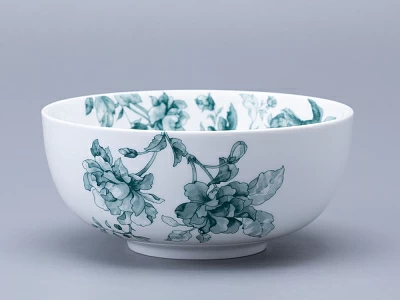 Салатник 160 мм форма Восточная Рисунок Monplaisir Green, арт. 80.48344.00.1