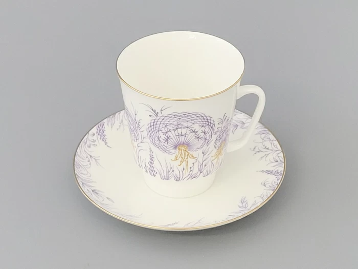 Чашка с блюдцем кофейная 165 мл.,  форма Майская,  рисунок Одуванчики арт. 81.10783.00.1, 