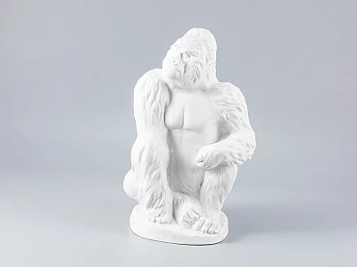 Скульптура Горилла Белый арт. 82.82751.00.1