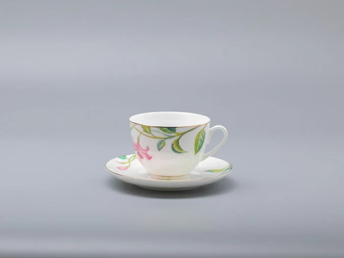 Чашка с блюдцем форма Весенняя 2 рисунок Сад мечты арт. 81.30688.00.1,  Чашка с блюдцем форма Весенняя 2 рисунок Сад мечты арт. 81.30688.00.1,