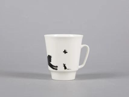 Чашка с блюдцем кофейная 165 мл., форма Майская, рисунок Кошки-мышки арт. 81.30660.00.1, 